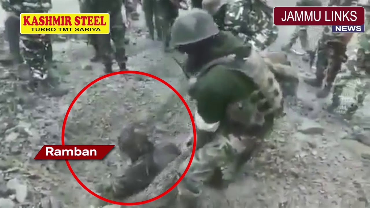 CRPF rescues man trapped overnight in landslide