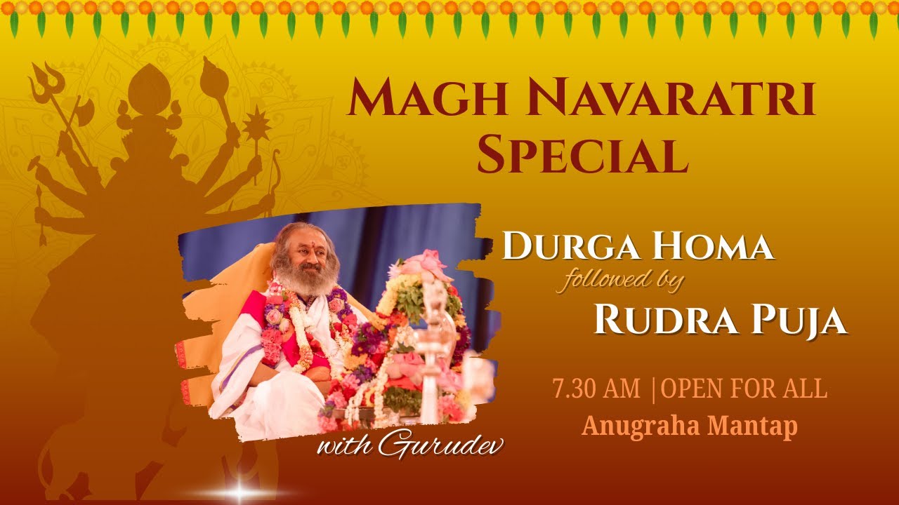 Magh Navaratri Special Durga Homa Followed by Rudra Puja With Gurudev | 26 Jan 2026
