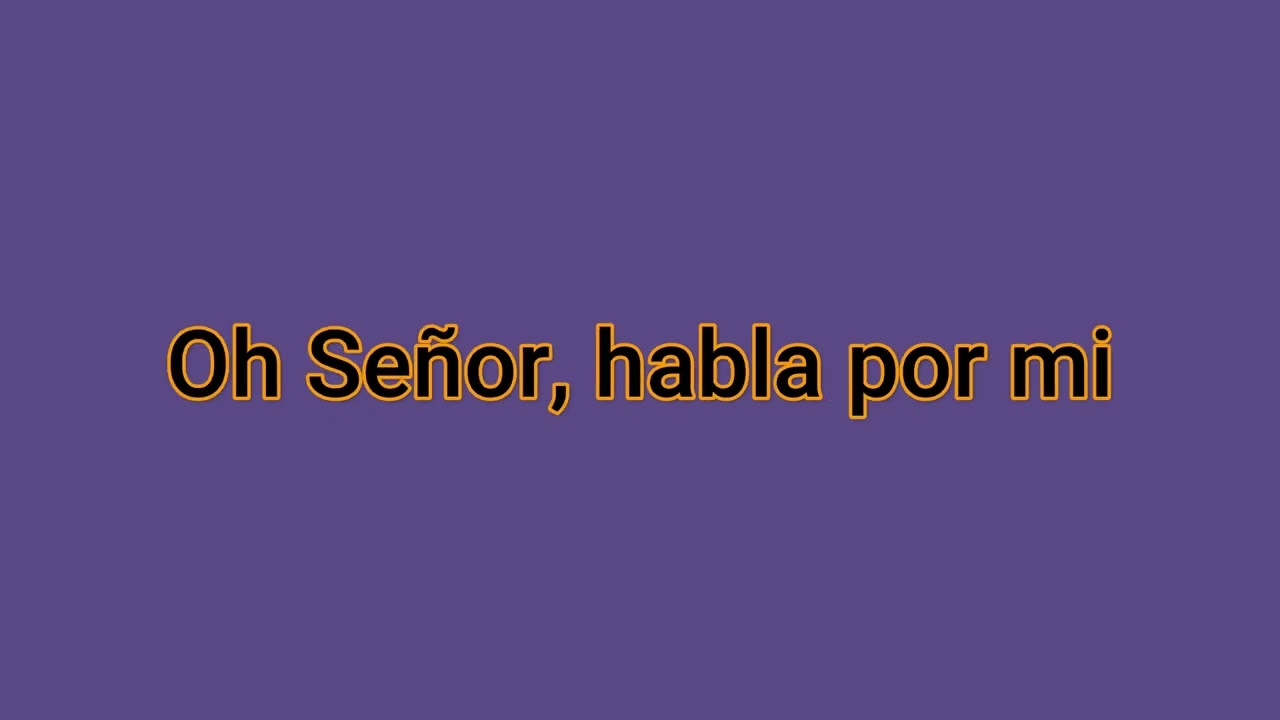 Habla Por Mi Señor  Marino  Karaoke