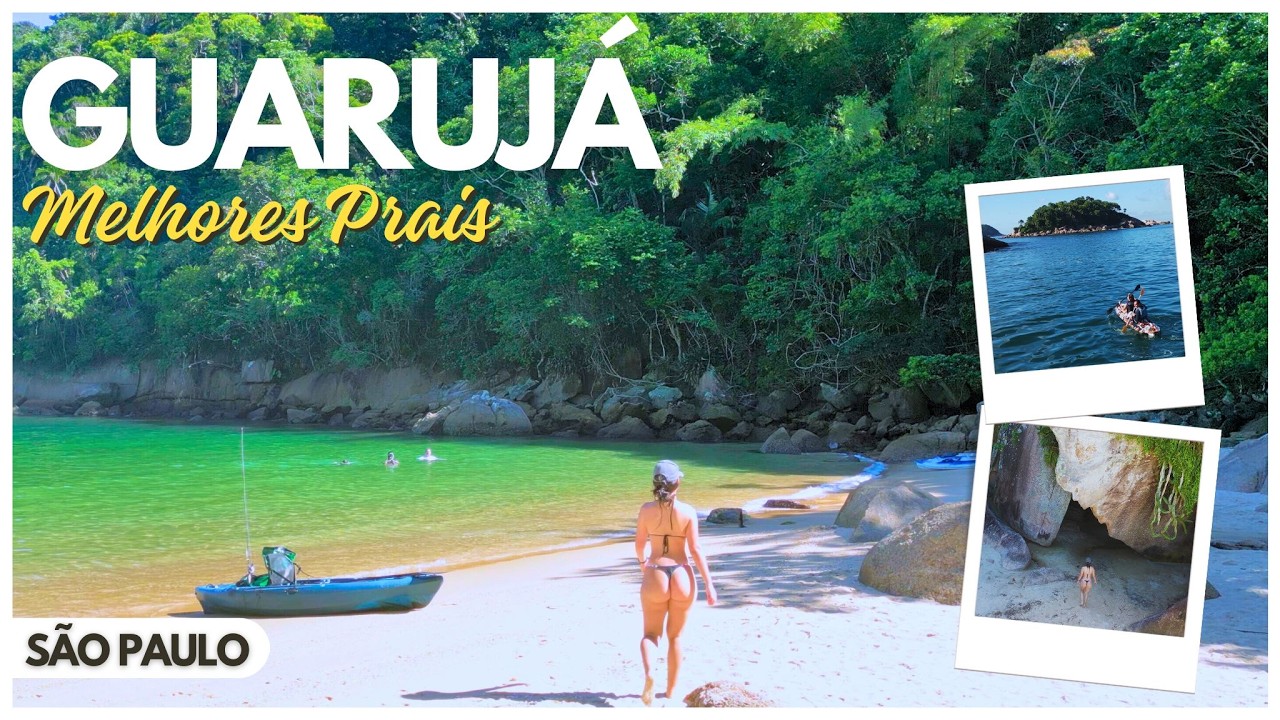 MELHOR Roteiro pelas PRAIAS de Guaruj&aacute; em Caiaque 🏖 | S&atilde;o Paulo #viagem #praia #guaruja