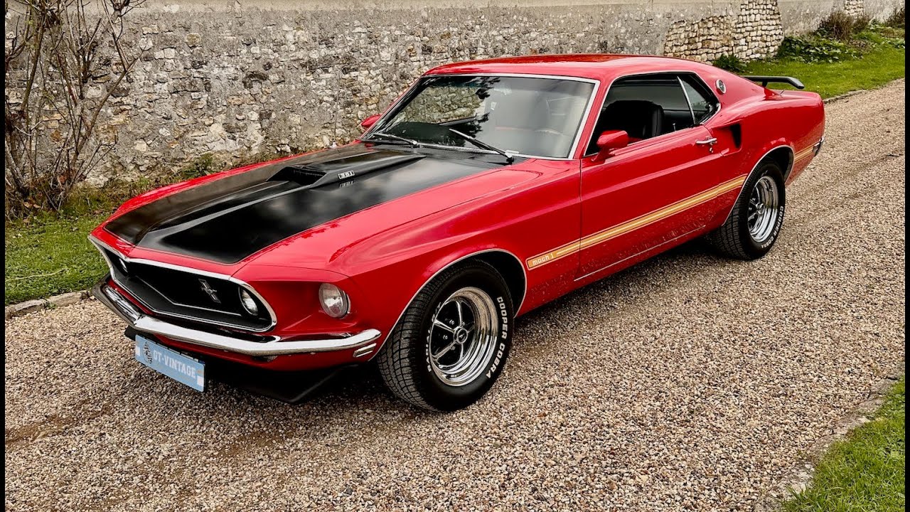 FORD MUSTANG SPORTSROOF MACH 1 de 1969 vendue chez GT VINTAGE CLASSIC CARS