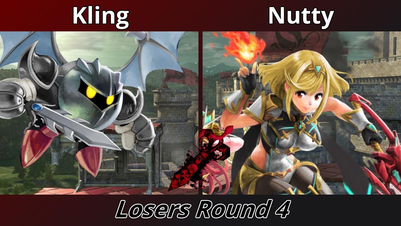 Castle Siege 105 - Losers Round 4 - Kling (Meta Knight) vs Nutty (Pyra/Mythra)