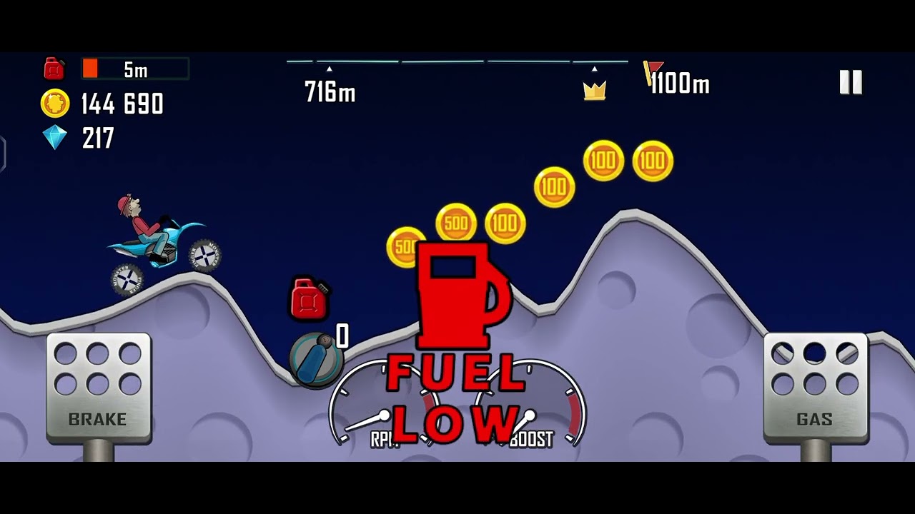 Hill Climb Racing માં ઘણા દિવસો પછી ગેમપ્લે નો વિડીયો
