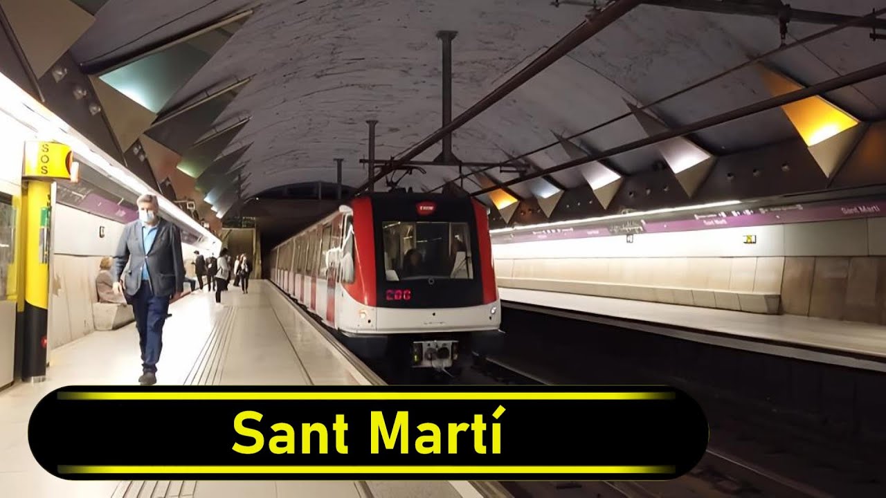 Metro Station Sant Martí - Barcelona 🇪🇸 - Walkthrough 🚶