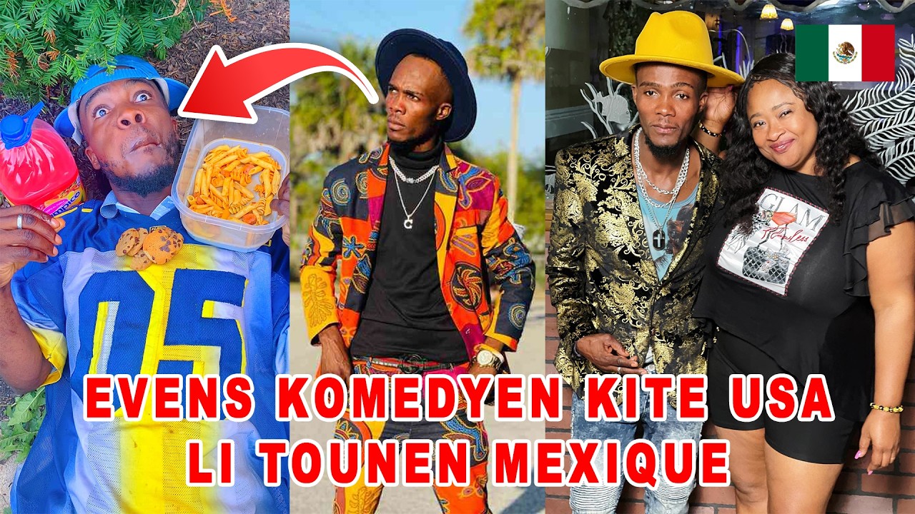 Evens Komedyen kite USA pou twòp strès li antre Meksik poul ka stab
