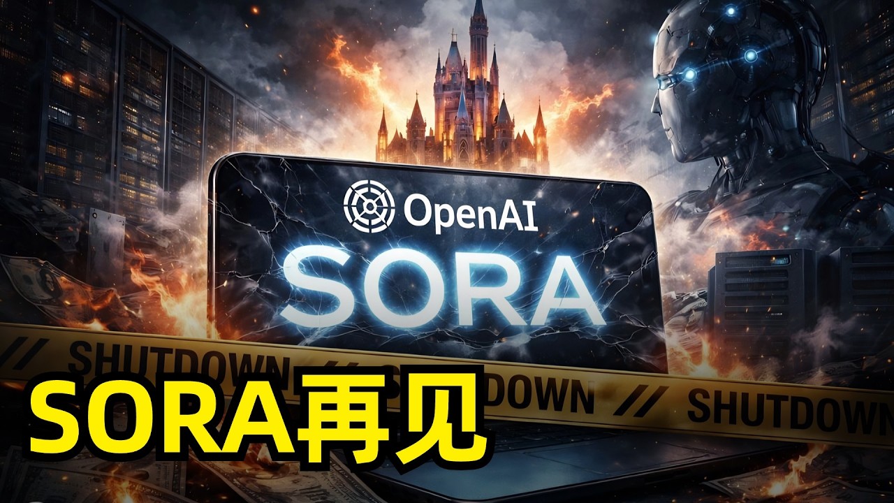 Sora再见 | OpenAI关停服务 | 兴衰历程 | 危机涌现 | 版权之争 | Disney | 企业级市场竞争 | Grok | 技术走向商业落地