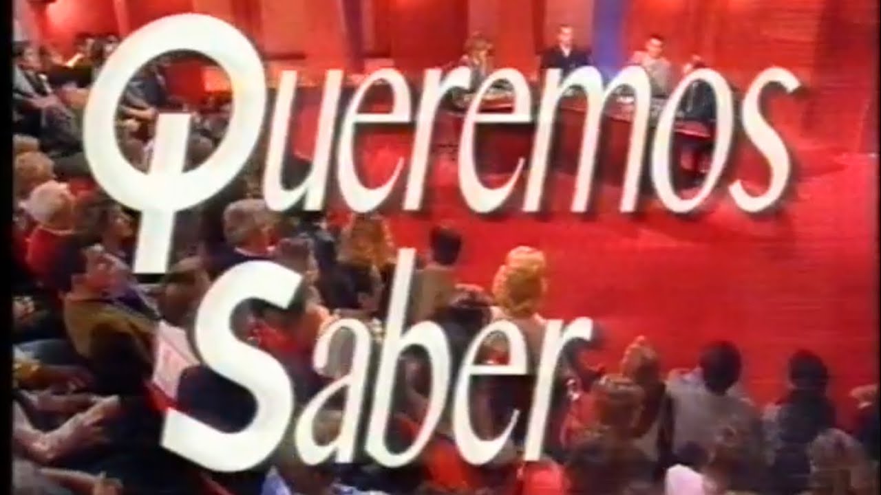 Programa “Queremos saber” Antena3 1992 VHS
