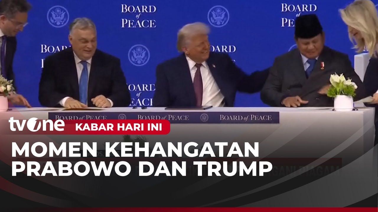 Sejumlah Pemimpin Negara Termasuk Presiden Prabowo Tandatangani Piagam Perdamaian