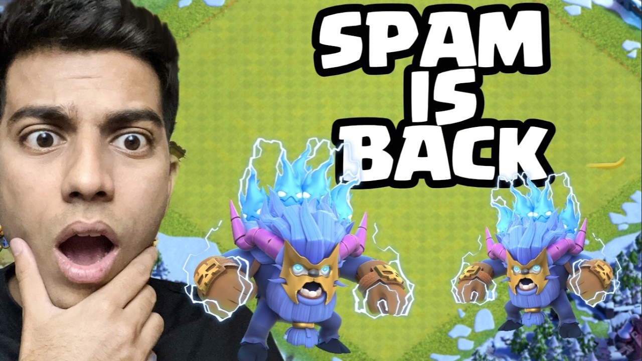 BEST SPAM ARMY(SUPER YETI SPAM) IN LEGEND LEAGUE TH18 CLASH OF CLANS