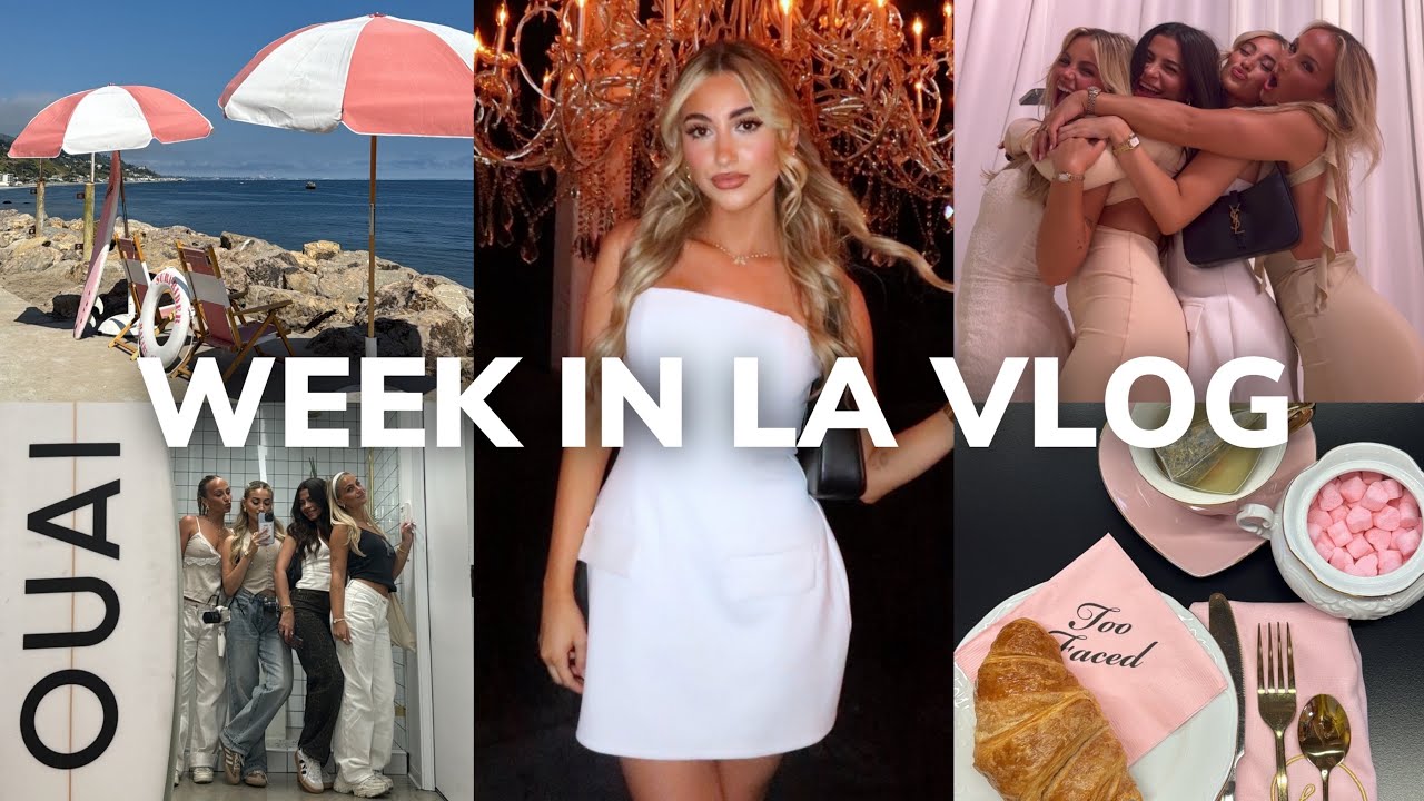 WEEKLY VLOG IN LA ❥ meetings, Patrick Ta event, Melrose Trading post & beach in Malibu
