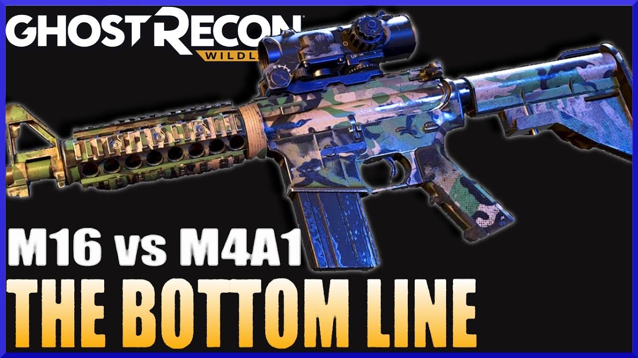 M16 vs M4A1 Damage Comparison GHOST RECON WILDLANDS Gameplay