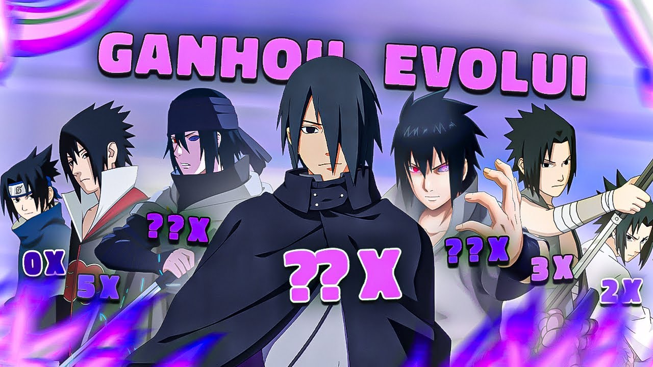 NARUTO STORM 4, MAS... A CADA VITÓRIA O SASUKE EVOLUI (TODOS DO JOGO)