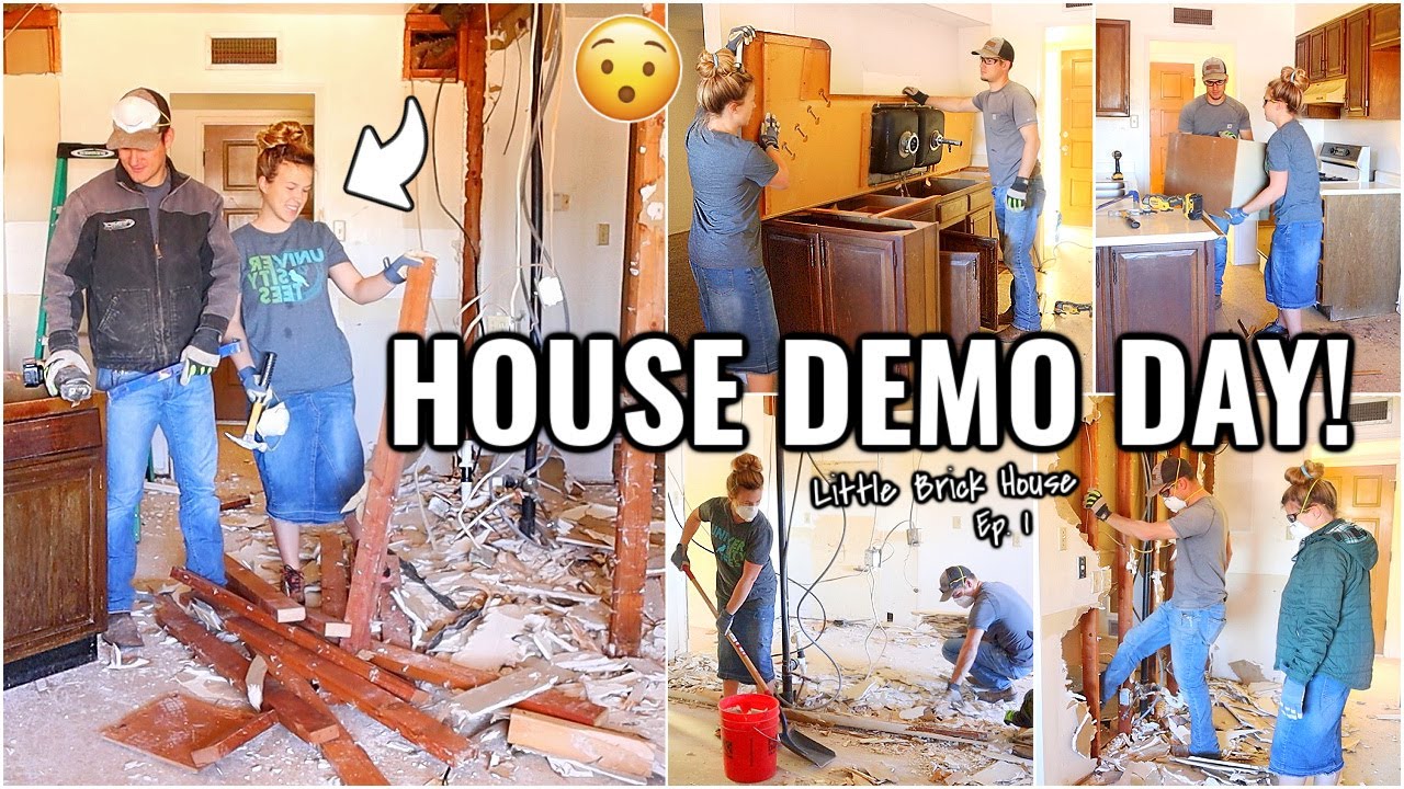 ДЕМОНСТРАЦИОННЫЙ ДЕНЬ В ДОМЕ НА РЕМОНТ! 🏠 ОТ ДОМА К ДОМУ, Little Brick House, Эпизод 1