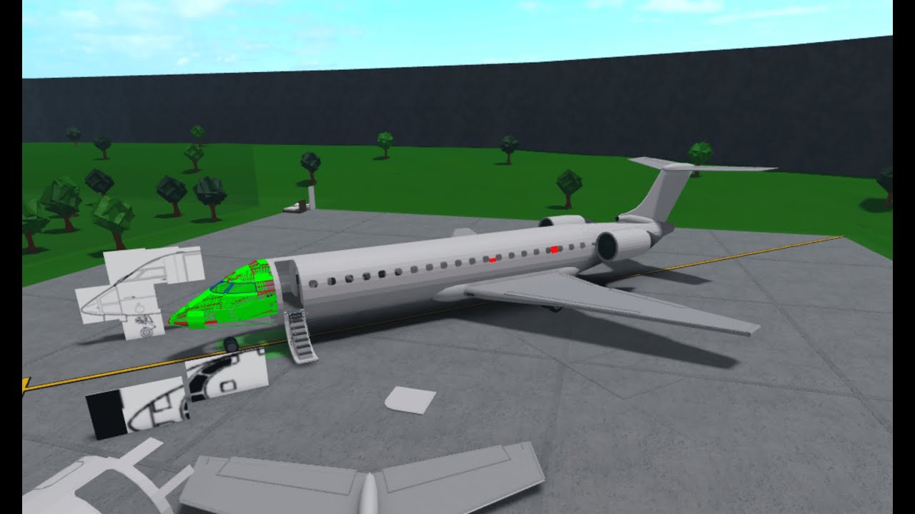 Private jet in Roblox Bloxburg!! WIP Crj700