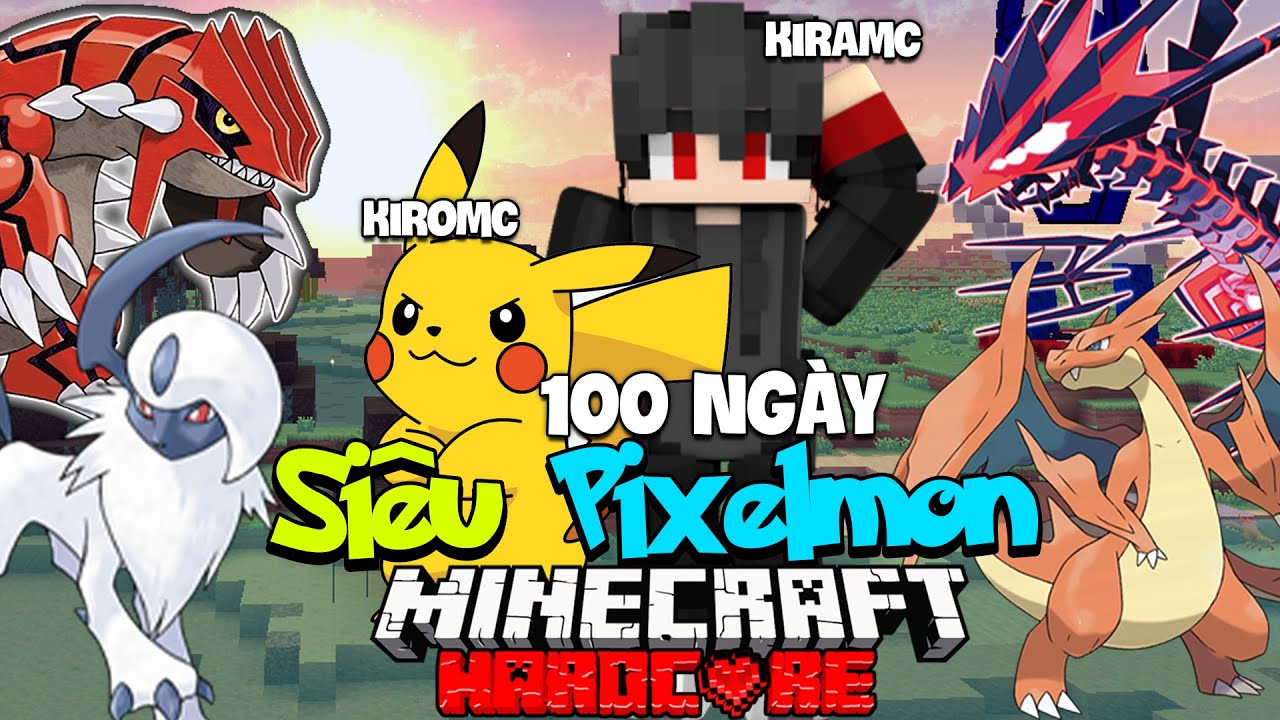 KiraMC Sinh Tồn 100 Ng&agrave;y Minecraft Si&ecirc;u Pixelmon Si&ecirc;u Kh&oacute; C&ugrave;ng Anh Trai KiroMC !!