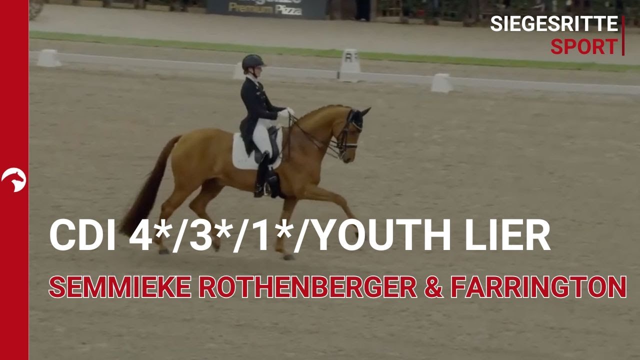 Semmieke Rothenberger und Farrington tanzen in Lier erneut zum Sieg!🥇