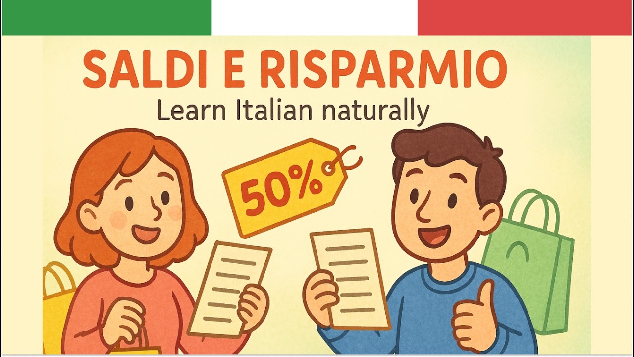 Learn Italian Through Shopping Dialogue 🛍️| How Italians Talk About Discounts and Prices