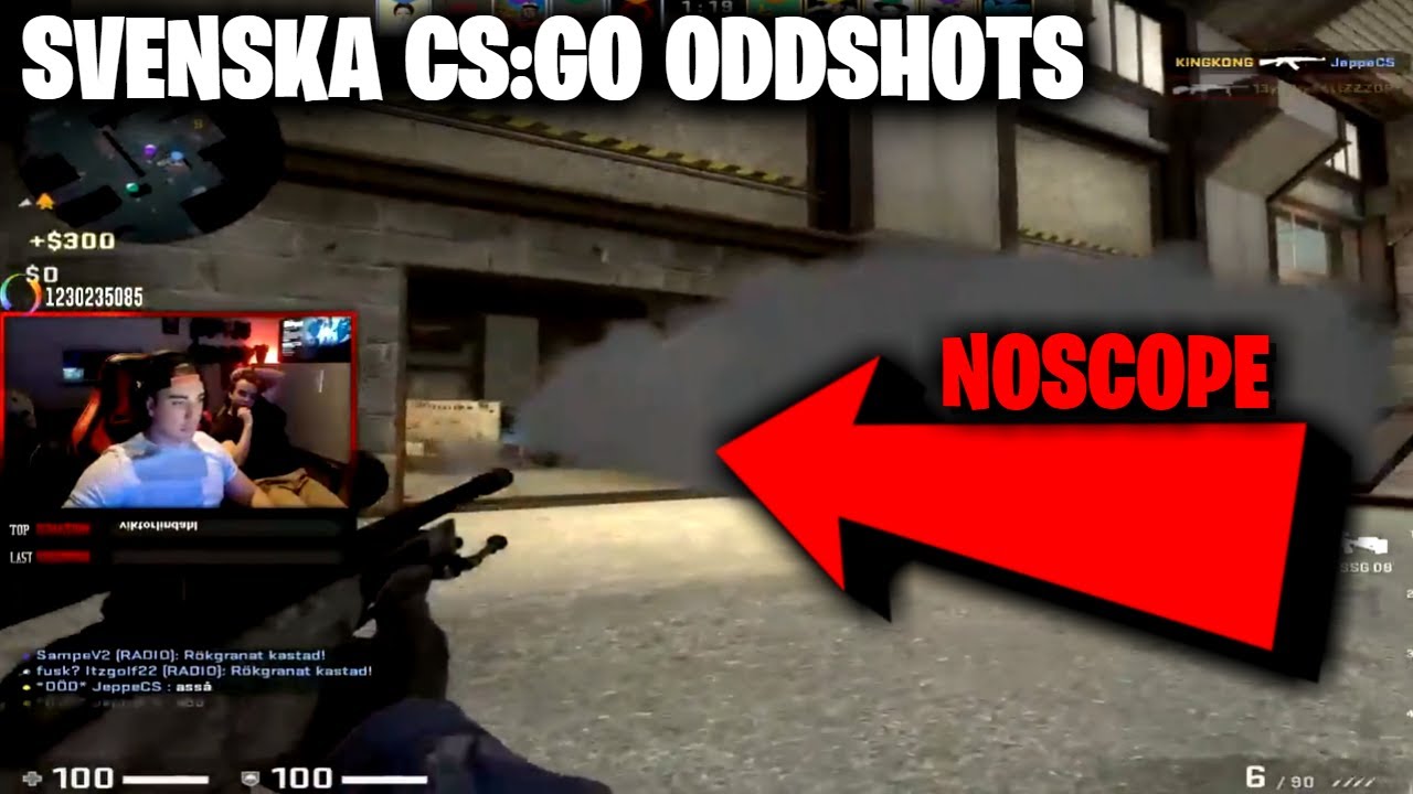 SAMPEV2 *NOSCOPE* MED SCOUT - Svenska CS:GO Oddshots #1