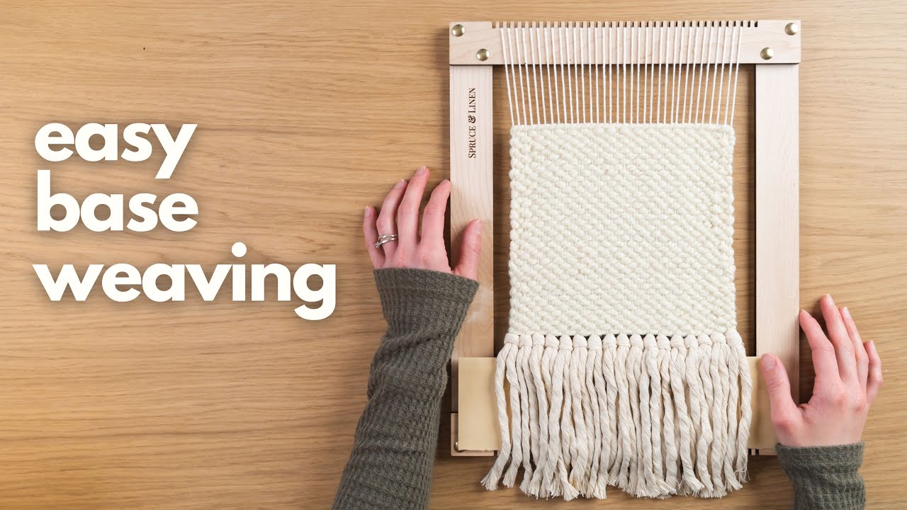 How I make a simple base weaving (for needle felting or embroidery)