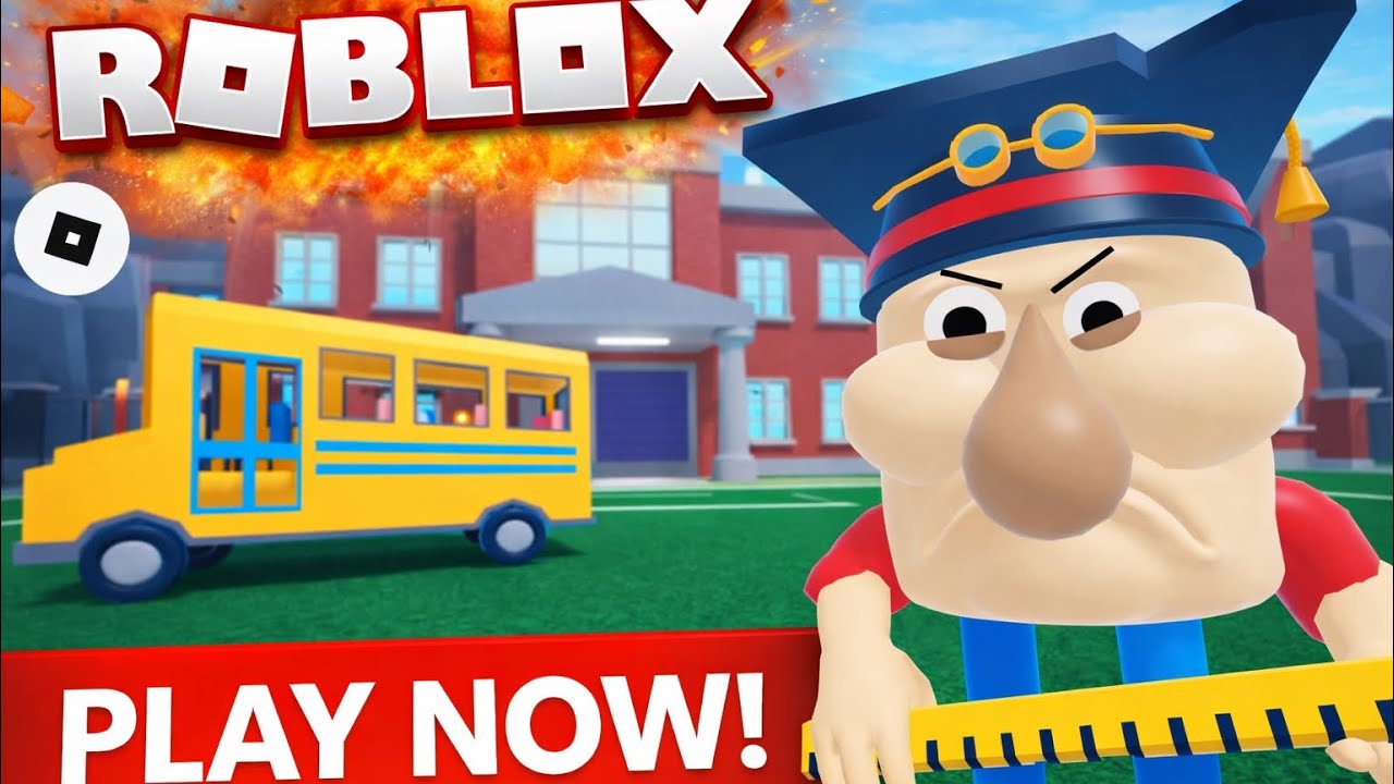 Escaping the ANGRY School Bus Driver 😱 | Roblox