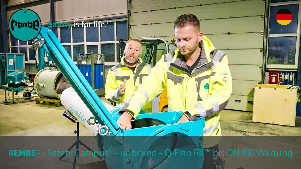REMBE&reg; Safety_Campus&reg; - unboxed - Q Flap RX&trade; bis DN400 Wartung
