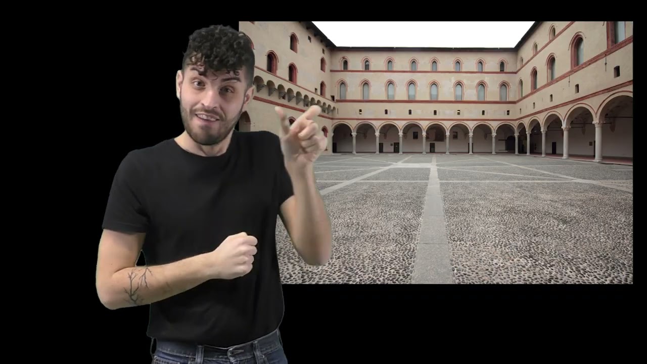 Il Castello Sforzesco. Storia dell'edificio. Video in LIS