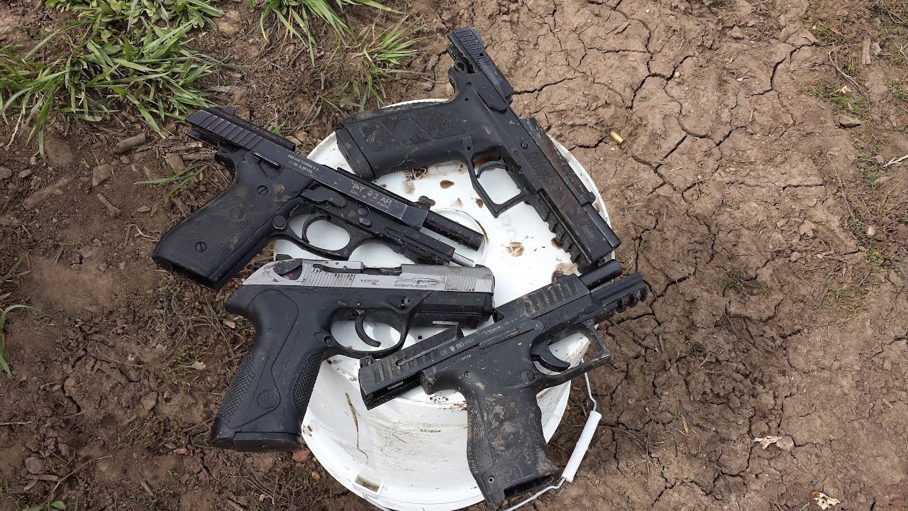 PPQ, PT92, P-09, PX4 Pistol Mud Torture Test