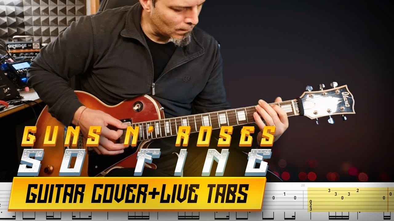 SO FINE | GUNS N' ROSES | Guitar cover with slide solo + live tabs