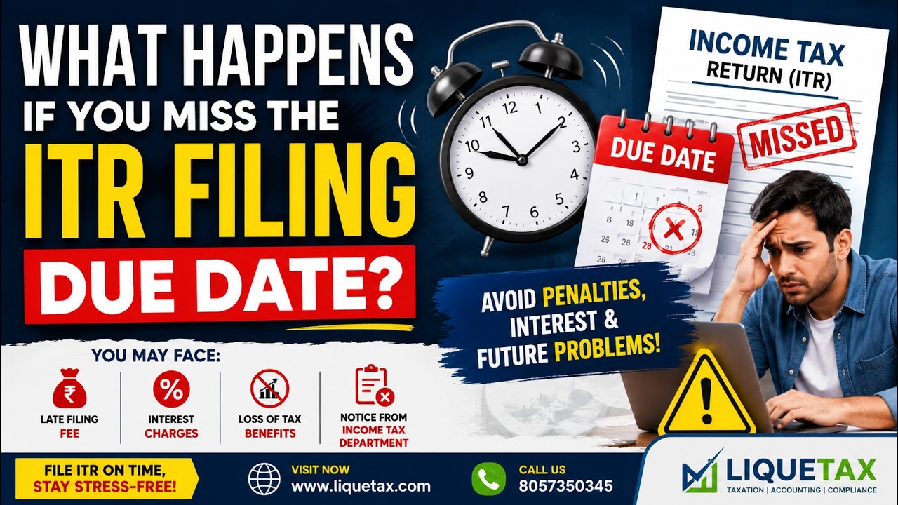 What Happens If You Miss the ITR Filing Due Date? | Penalty, Interest & Belated Return Explained