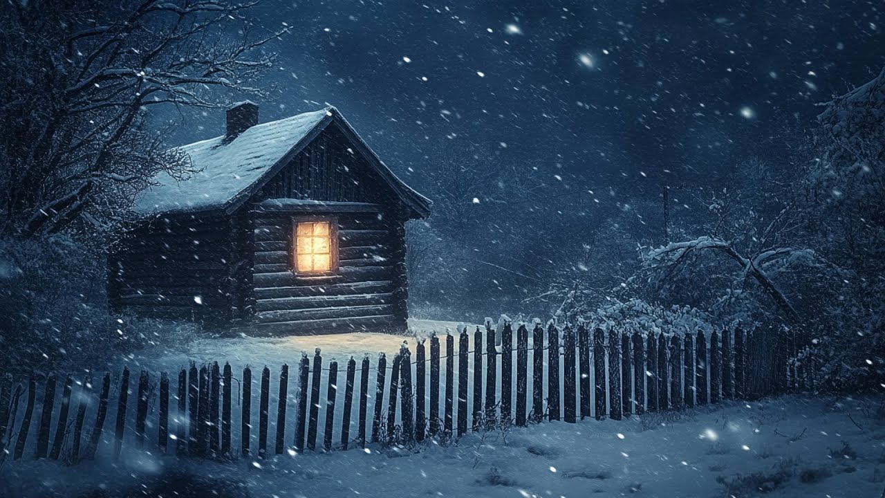 Winter Storm Ambience for Focus, Relax, Work❄❄ | Deep Sleep with Heavy Snowfall and Howling Winds