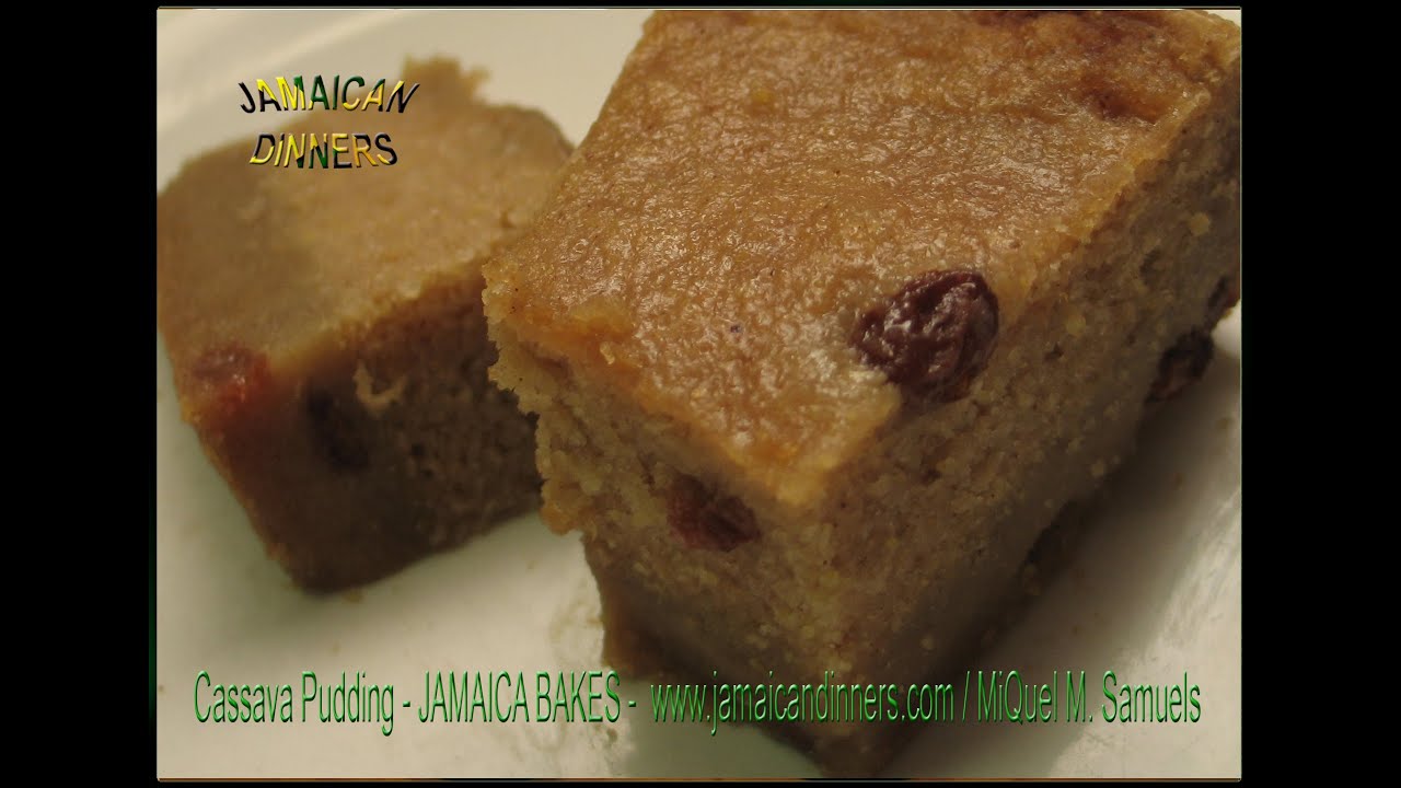 CASSAVA ROOT PUDDING recipe
