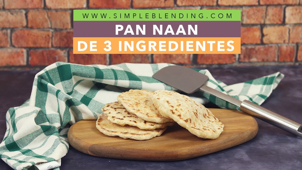 EL MEJOR PAN NAAN CON SÓLO 3 INGREDIENTES | Receta de pan a la sartén en 15 minutos