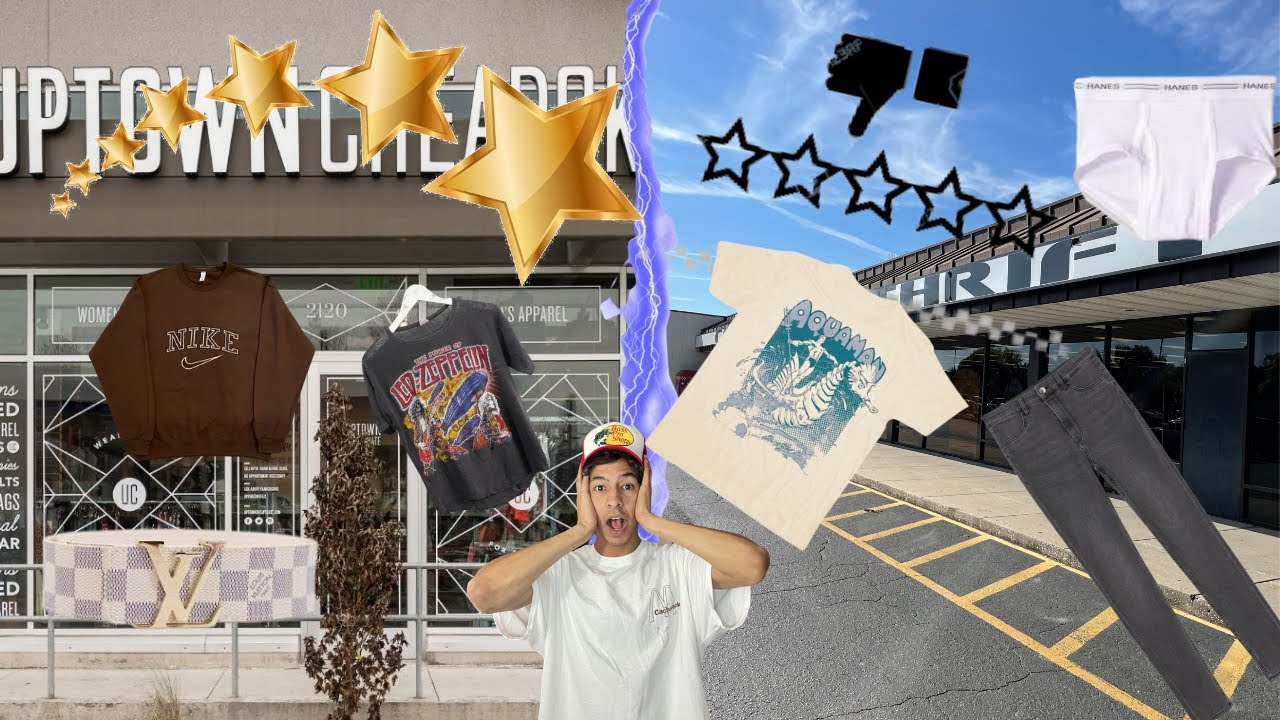 BEST RATED THRIFT STORE VS. WORST RATED (SHOPPING CHALLENGE FT. GIA)