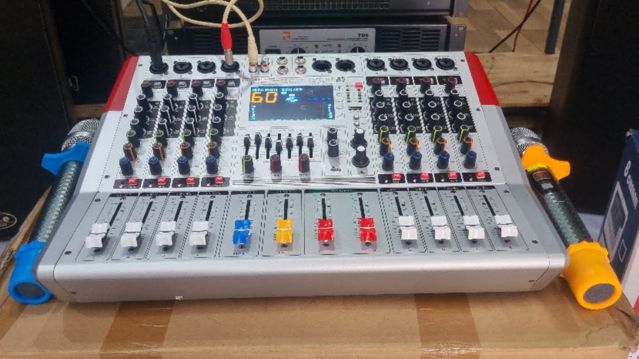 Bàn MIXER 8 link liền CS Đẹp Hay có Bluetoo Không cần âm ly hay mani mà vẫn Chơi được 1 cặp full 30