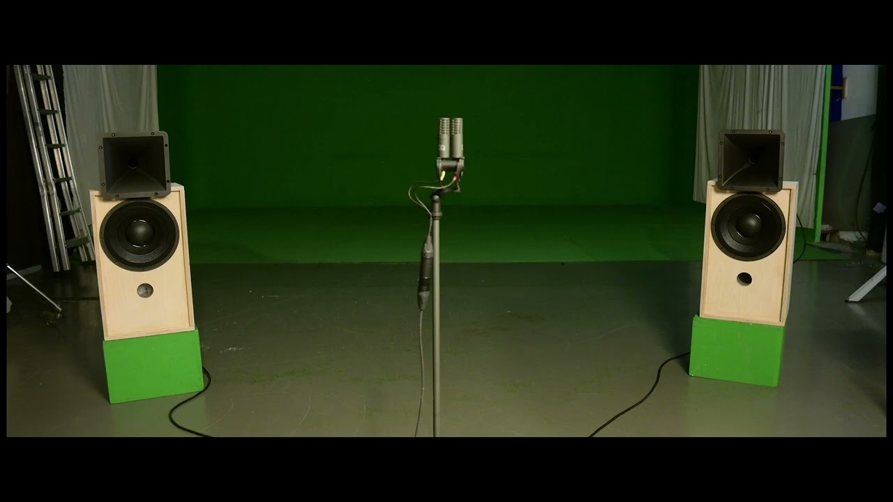 DIY prestige speaker, 3-way with MID-HF coaxial driver. B9Audio FSM88 stereo microphone recorded