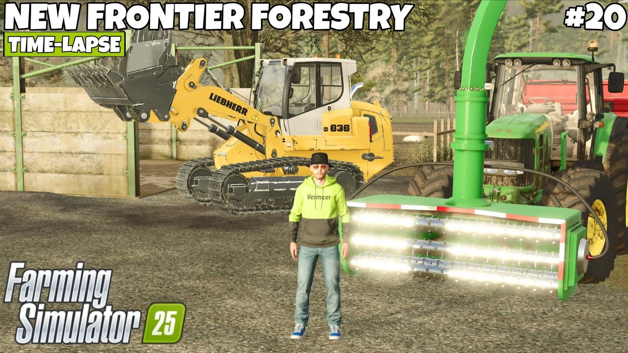 BUY LAND AND SELL WOODCHIPS | NEW FRONTIER FORESTRY | Farming Simulator 25 | EP - 20