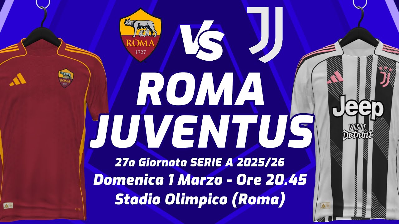ROMA vs JUVENTUS ▪︎ SERIE A 2025/26 ▪︎ LIVE REACTION,COMMENTO TELECRONACA CON STATISTICHE IN DIRETTA