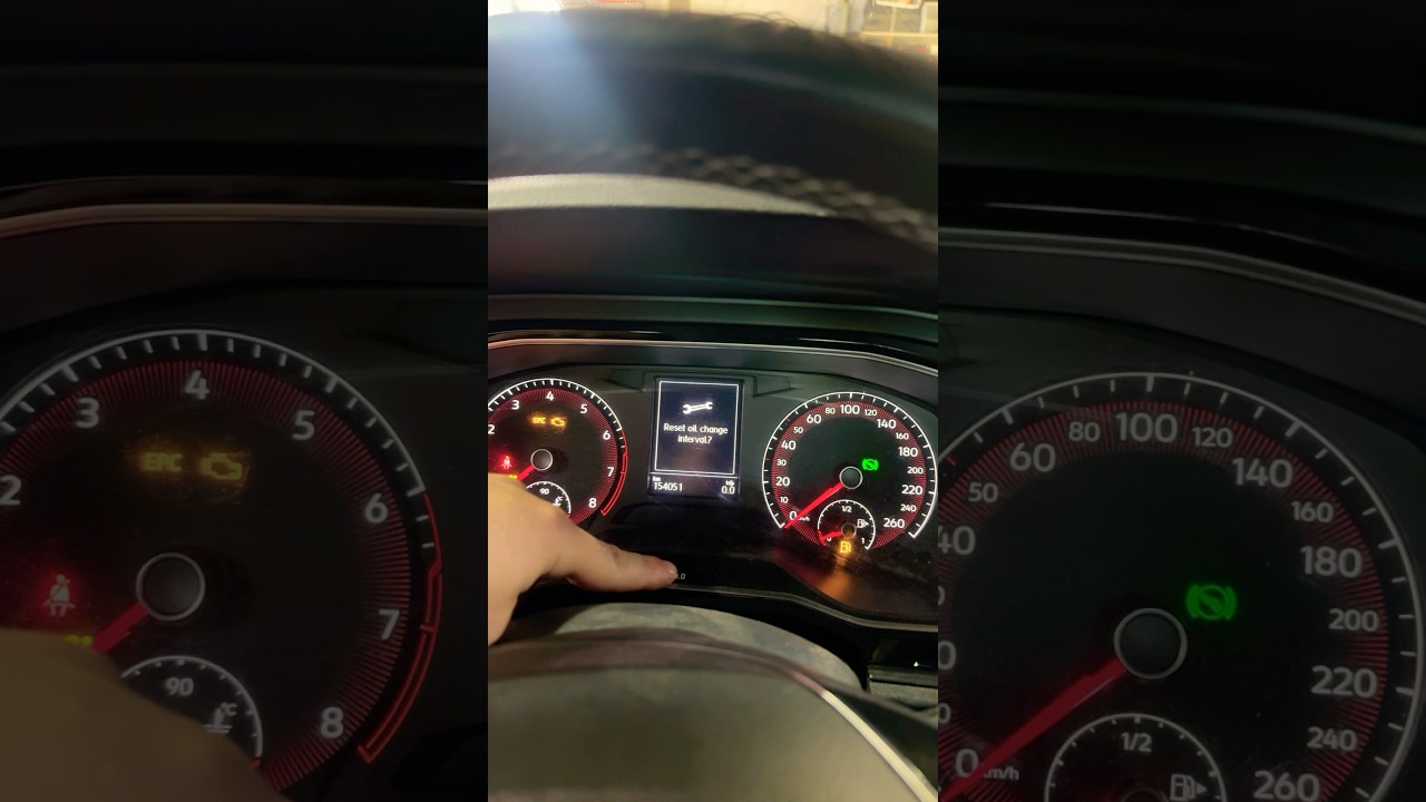 How to reset oil life on a 2019 VW Jetta