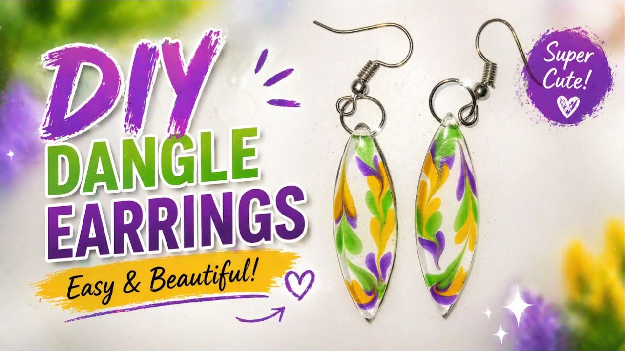 #24 Resin Swirl Earring 04