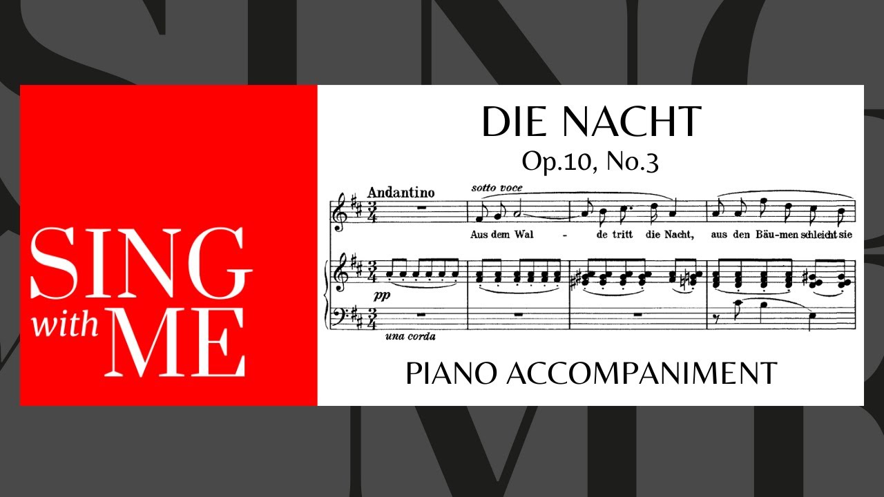 Die Nacht - Accompaniment - High voice - Strauss