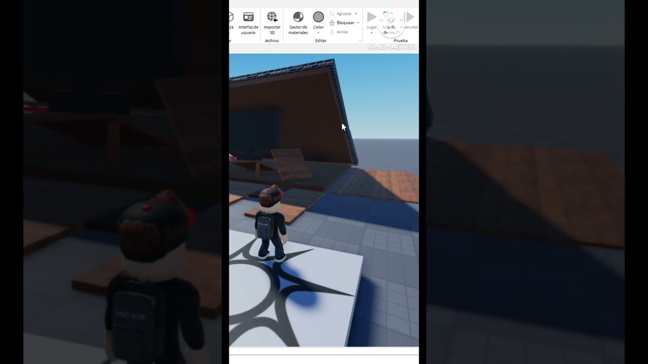Cuando olvidas anclar partes en roblox studio XD