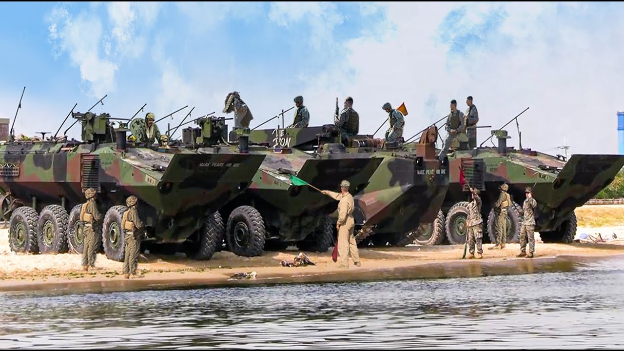 U.S. Marine Corps • Testing Brand-New Series of Amphibious Combat Vehicles (ACV) at Sea