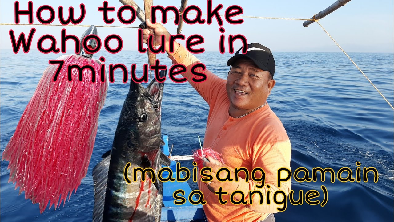 Catching Wahoo using DIY lure for trolling (mabisang pamain sa tanigue)