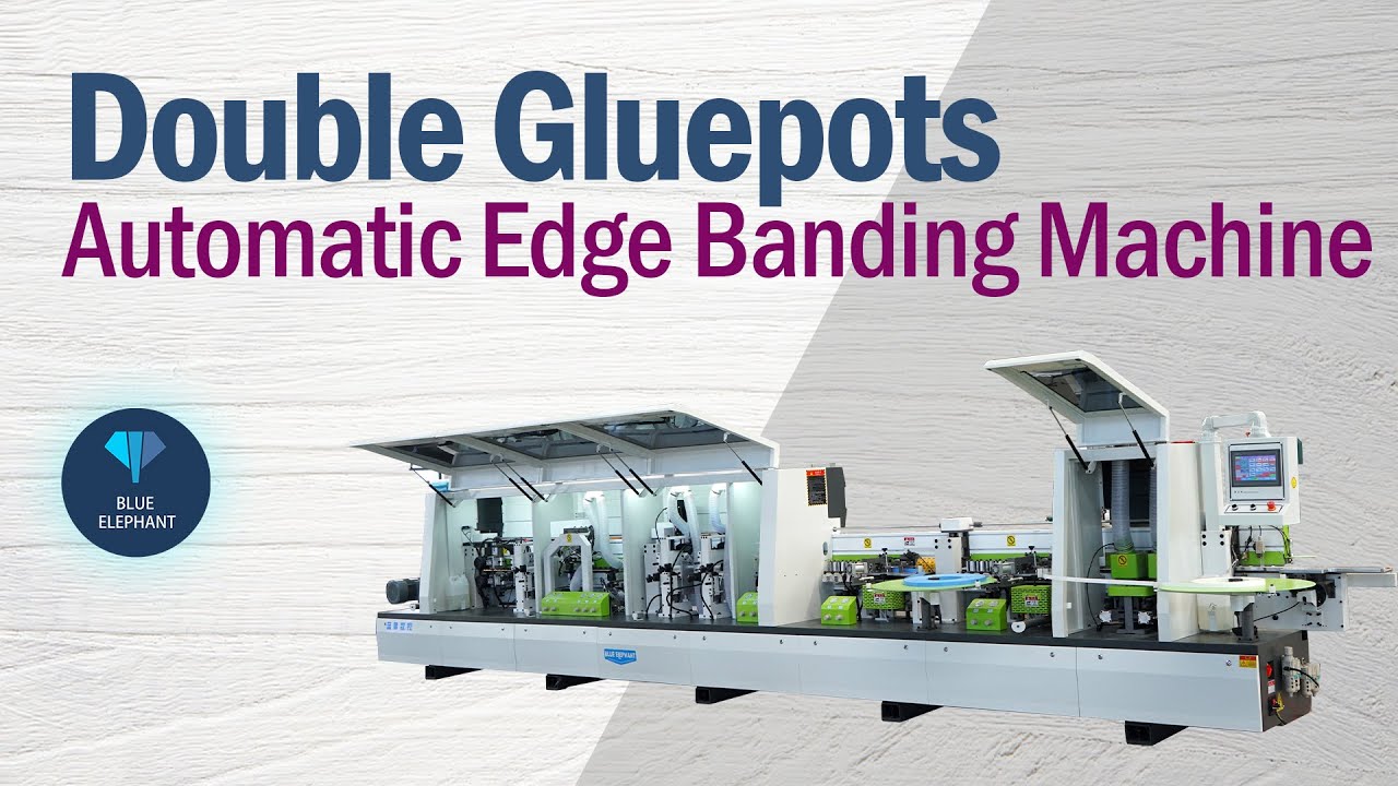 Double Glue Pots Edge Banding Machine with Milling, Gluing, Trimming, Edge Banding and Polishing