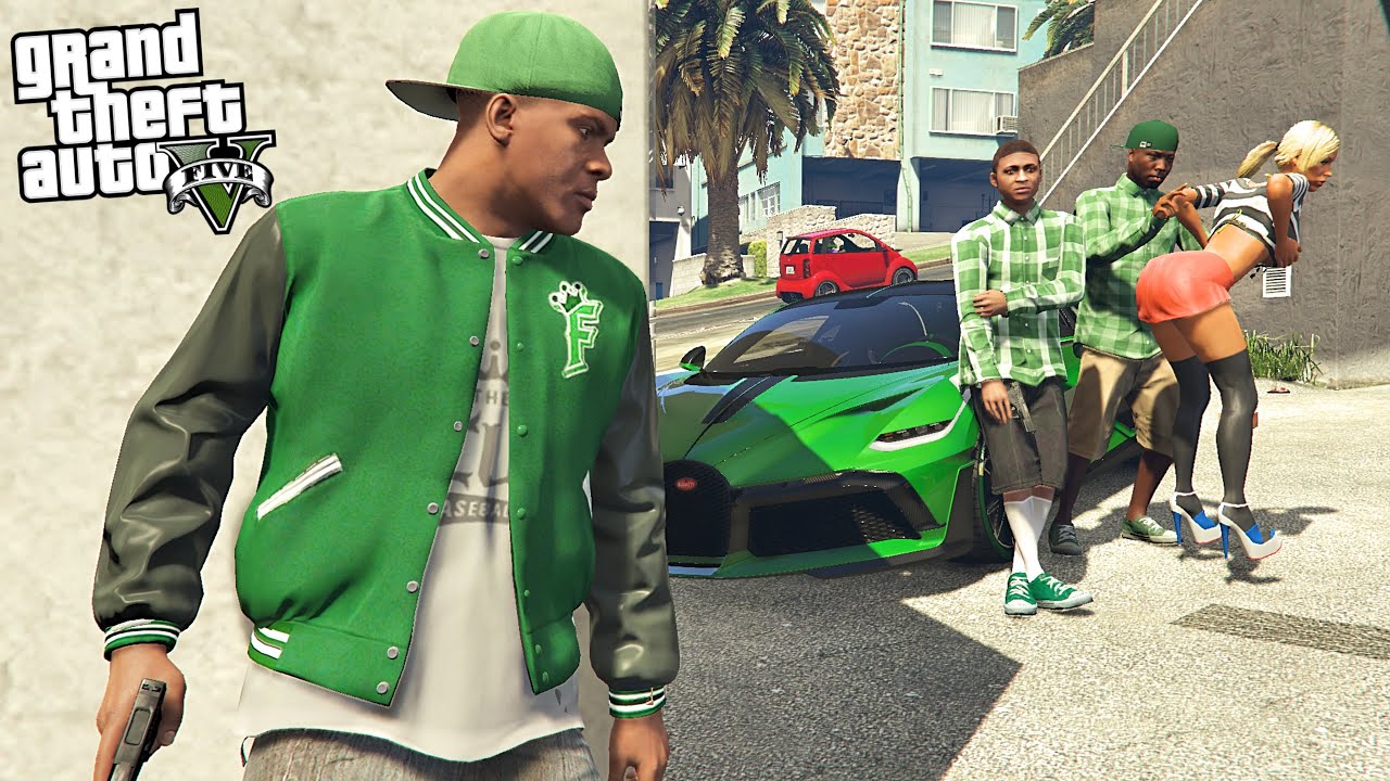 FRANKLIN STEALING BACK BUGATTI FROM HIS KID SON IN GTA 5!!!