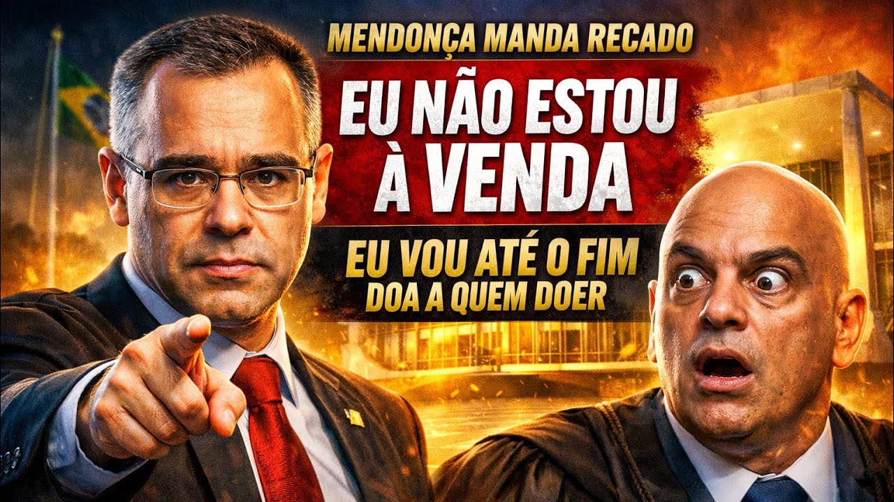 MENDONÇA CHOCA O STF: “EU NÃO ESTOU À VENDA!” PREFIRO MORRER A NEGAR JESUS.