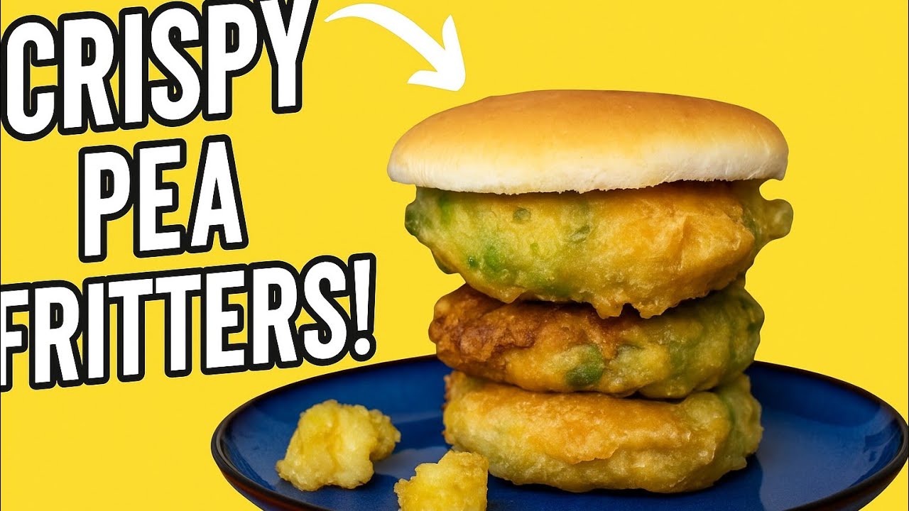 Better than the Chippie?  Crispy mushy pea fritters. Easy recipe to cook.