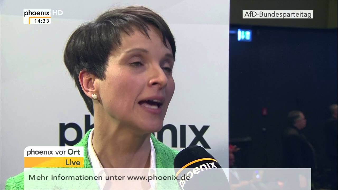 5. AfD-Bundesparteitag: Frauke Petry im phoenix-Interview am 30.04.2016