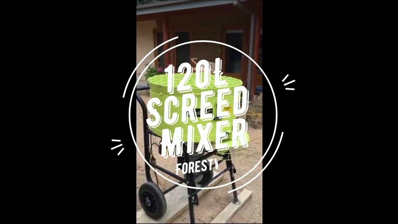 Forestwest 120L Pan Mortar Mixer Screed Mixer. Mixing sand and Cement. Tested by customer.