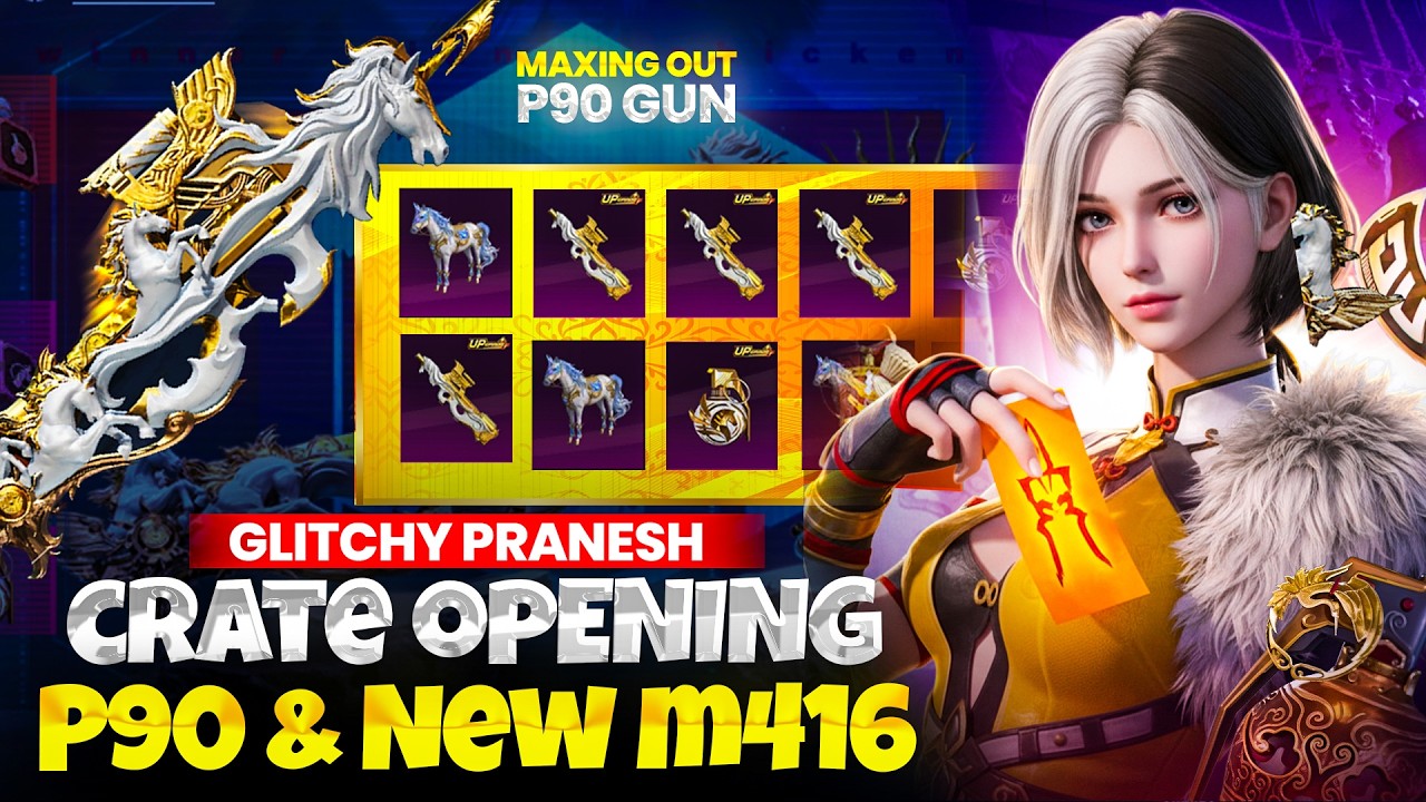Finally MAXED M416 + P90 😱 Insane Luck Crate Opening | BGMI